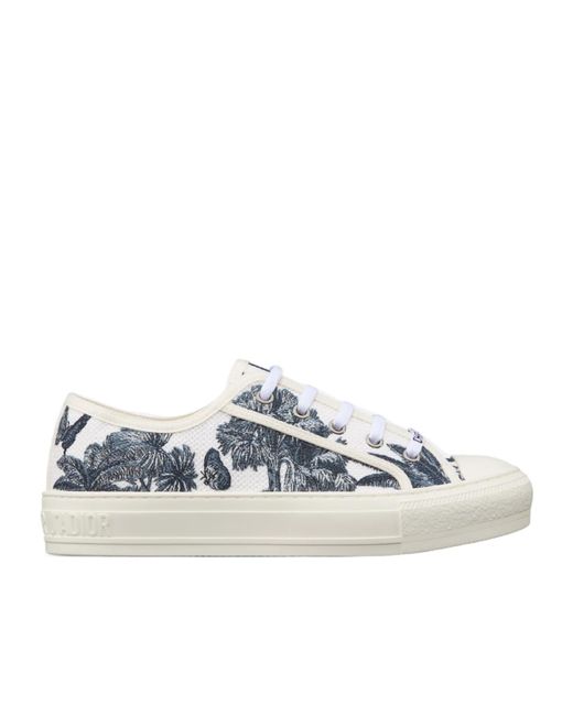 Dior White Iviera Walk'N' Sneaker