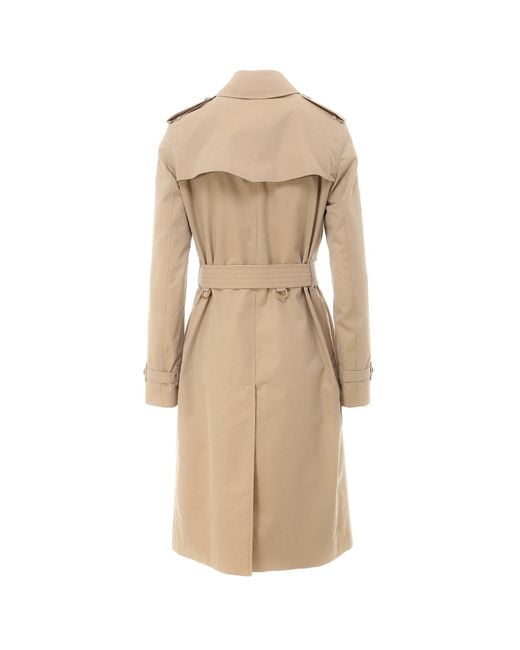 Burberry Natural Kensington Heritage Double Breated Belted Trench Coat