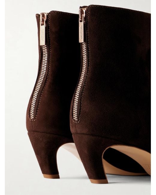 Gabriela Hearst Brown Pointed-Toe Ankle Boots