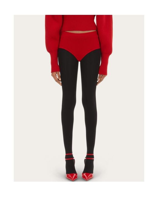 Ferragamo Red Knitted Shorts