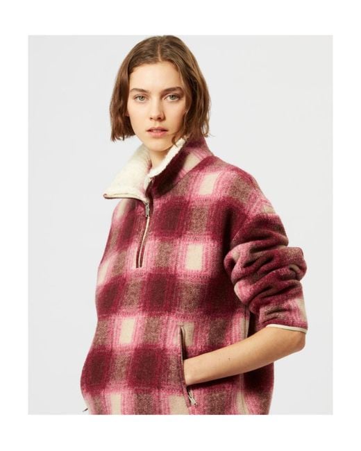Isabel Marant Red Giovany Coat