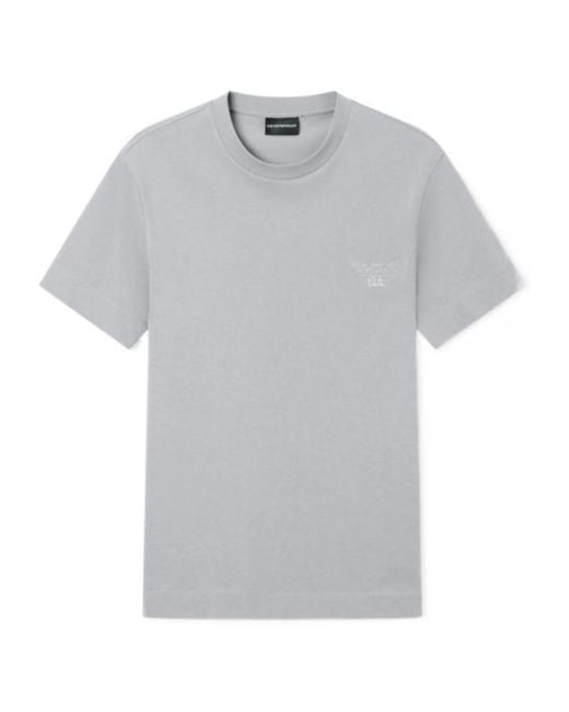 Emporio Armani Gray Short-Sleeved T-Shirt for men