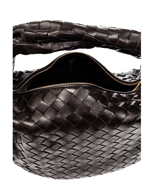 Bottega Veneta Black Teen Jodie Shoulder Bag