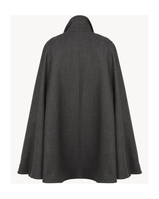 Chloé Black Zip-Up Oversize Coat