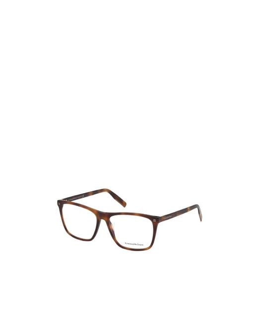 Zegna White Logo Flat Mirror for men