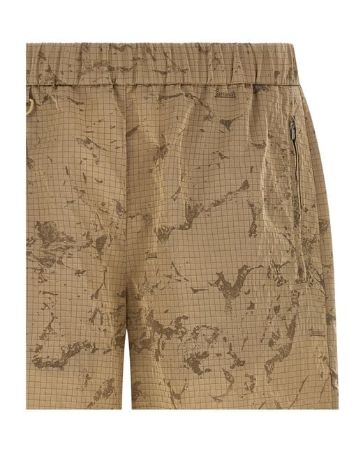 Herno Natural Laminar Oversized Camouflage Bermuda Shorts for men