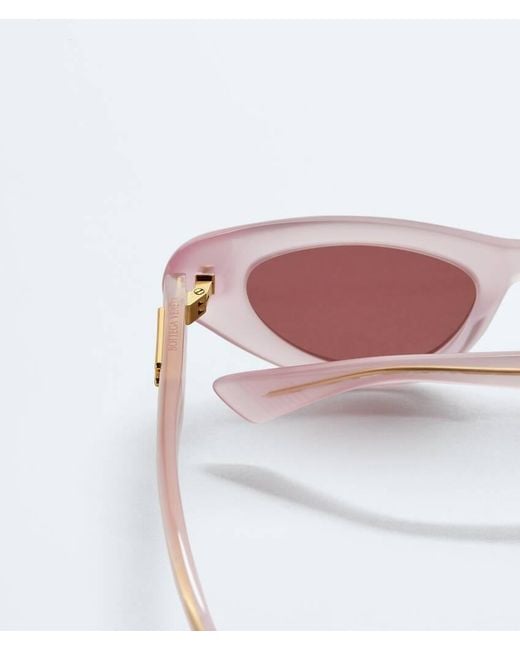 Bottega Veneta Pink Bombe Cat Eye Sunglasses