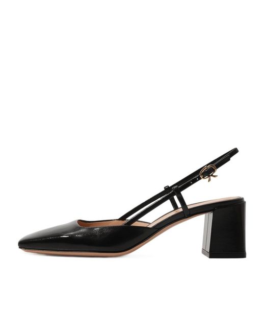 Gianvito Rossi Black Square-Headed High Heels