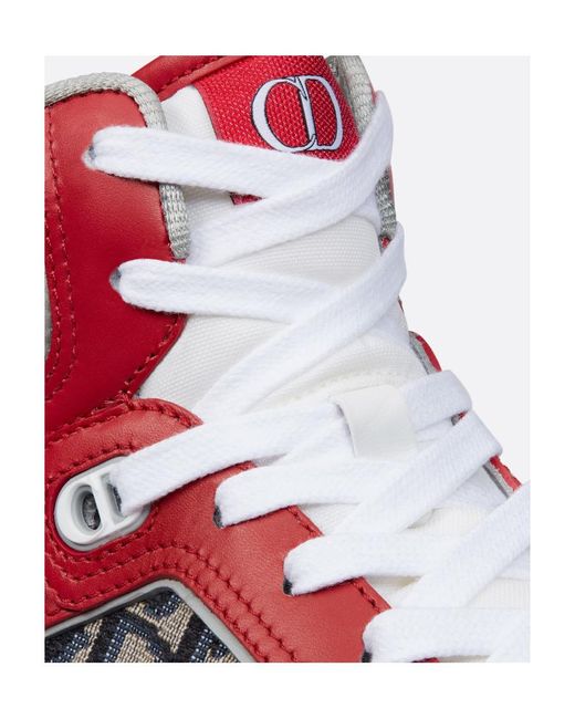 Dior B27 High-Top Sneaker in Red for Men | Lyst display picture 1