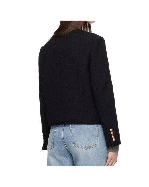 DUNST Black Boucle Tweed Blazer