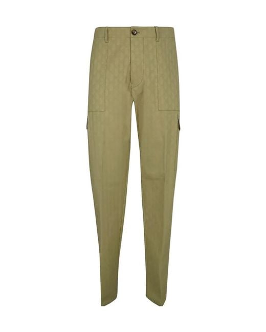 Etro Green Cargo Paisley Pants for men