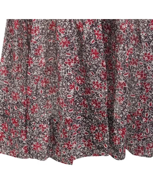 Isabel Marant Purple Isabel Marant Étoile Sabba V-Neck Dress