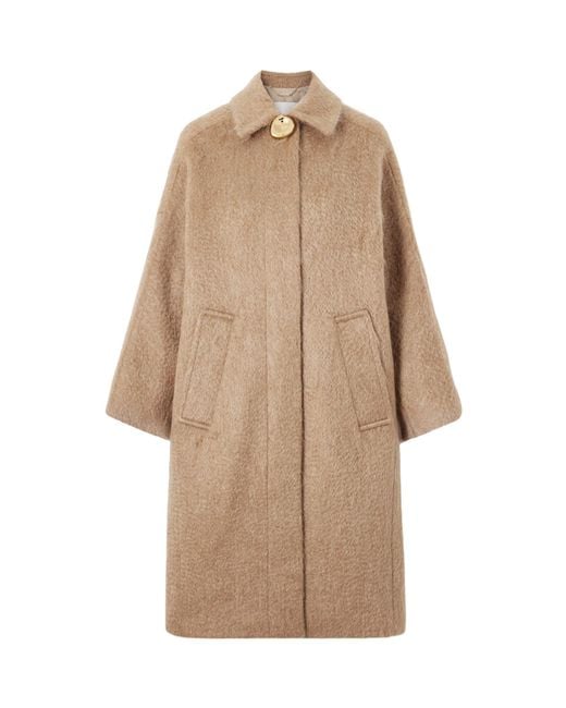 Joseph Natural Alger Water Weave Wool Coat