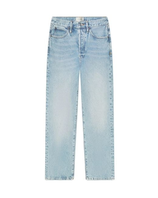 FRAME Blue The Vertical Crop Jeans