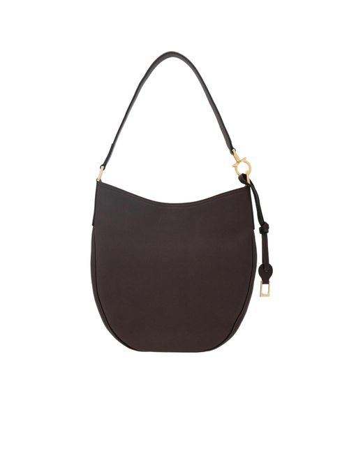 Ferragamo Black Hobo Bag (M)