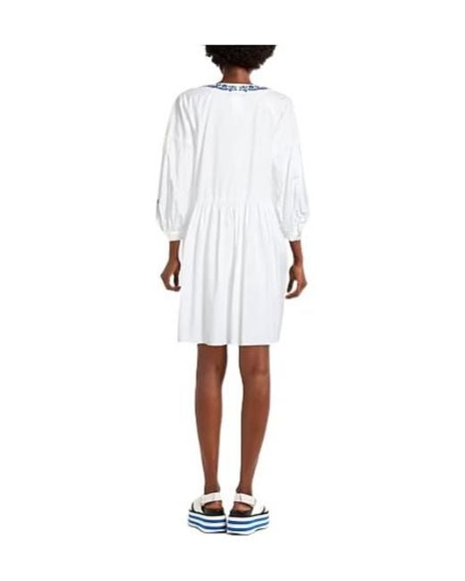 Weekend by Maxmara Blue Long-Sleeve Loose-Fit Dress