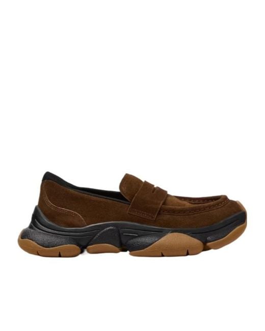 Camper Brown Karst 2 Suede Moccasins For