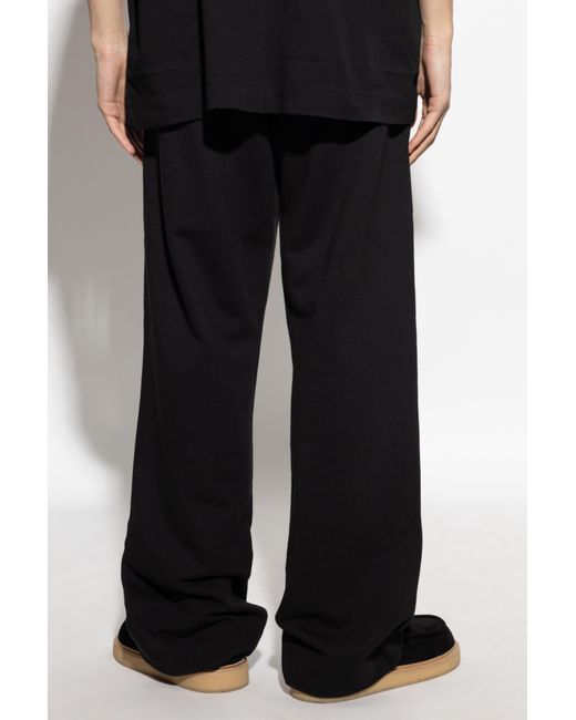 Dries Van Noten Black Straight-Leg Track Pants for men