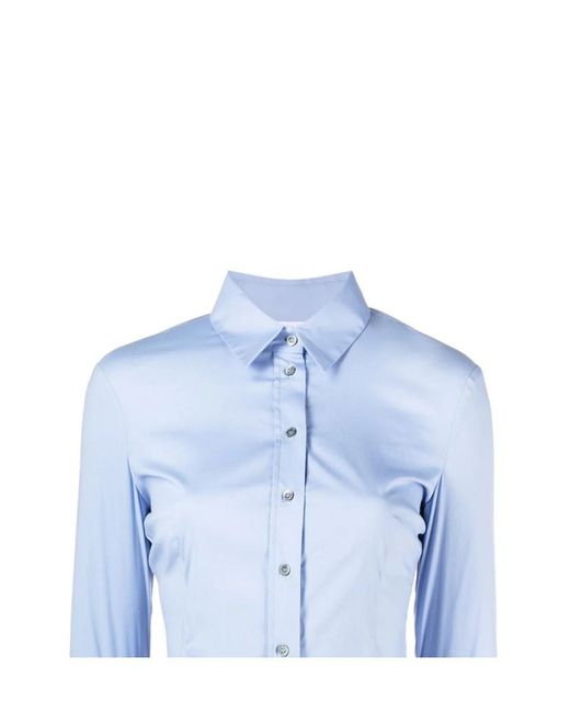 Patrizia Pepe Blue Long-Sleeved Shirt
