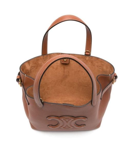 Celine Mini Cabas Anais Cuir Triomphe in Brown | Lyst