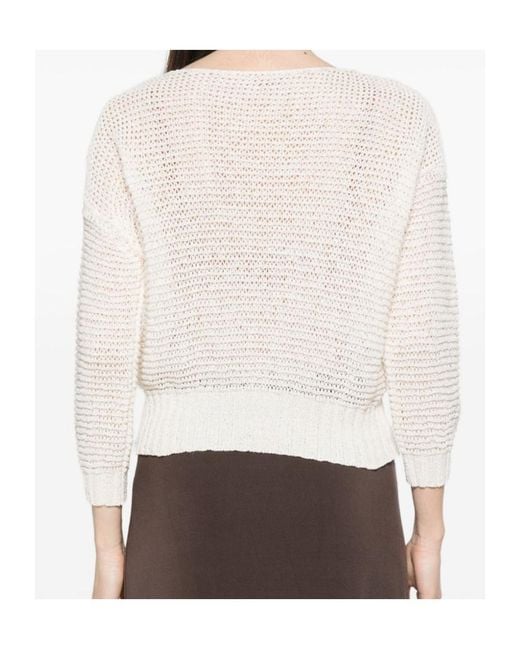 Baserange White Long-Sleeved Knitwear