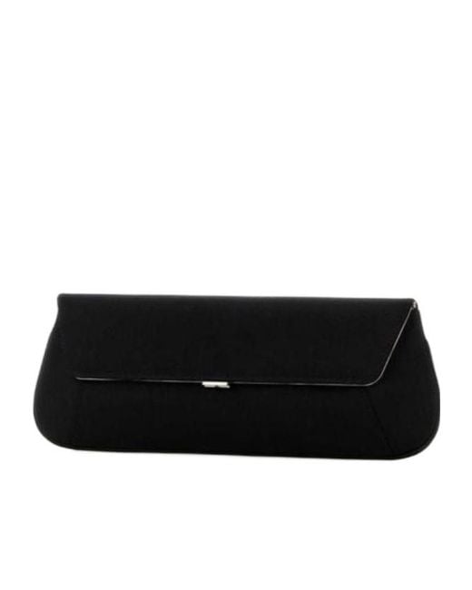 AMINA MUADDI Black Flap Clutch