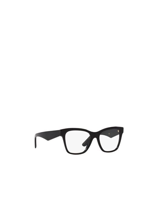 Dolce & Gabbana White Eyewear Square Frame Glasses