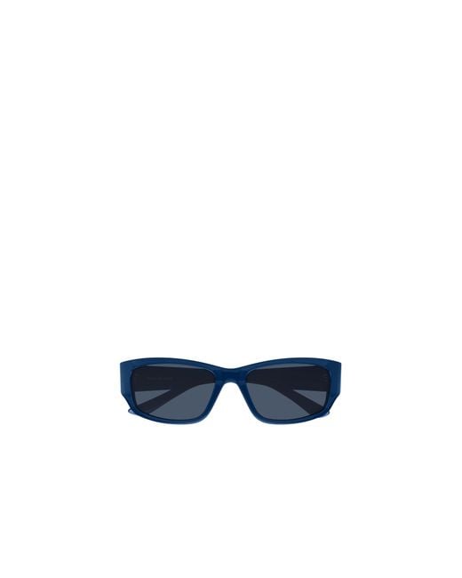 Balenciaga Blue Eyewear Rectangle Frame Sunglasses for men