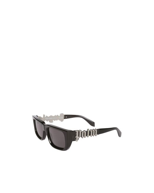 Palm Angels White Eyewear Milford Rectangular Frame Sunglasses for men