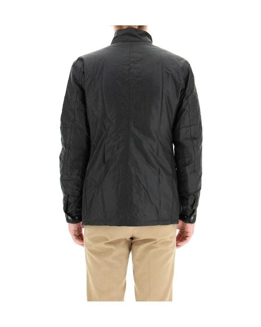 Barbour Blue Duke High-Neck Wax Jacket for men