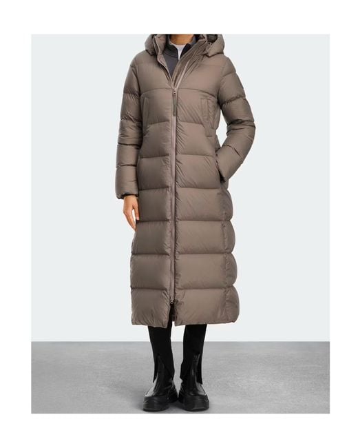 Canada Goose Brown Mystique Puffer Tonal Label