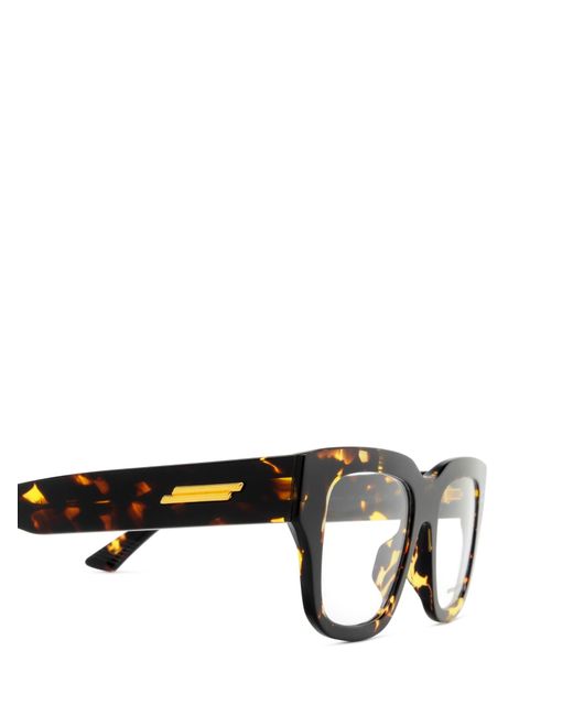 Bottega Veneta Black Eyewear Square Frame Glasses for men