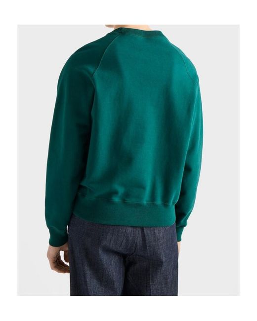 Prada Green Long-Sleeved Sweatshirt for men