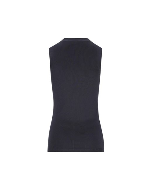 Brunello Cucinelli Blue V-Neck Top