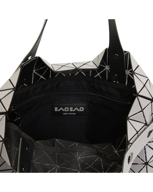 Issey Miyake White Prism Matt Geometric Pattern Handbag
