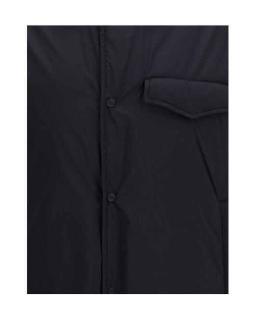 Herno Blue Globe Lab Padded Shacket Jacket for men