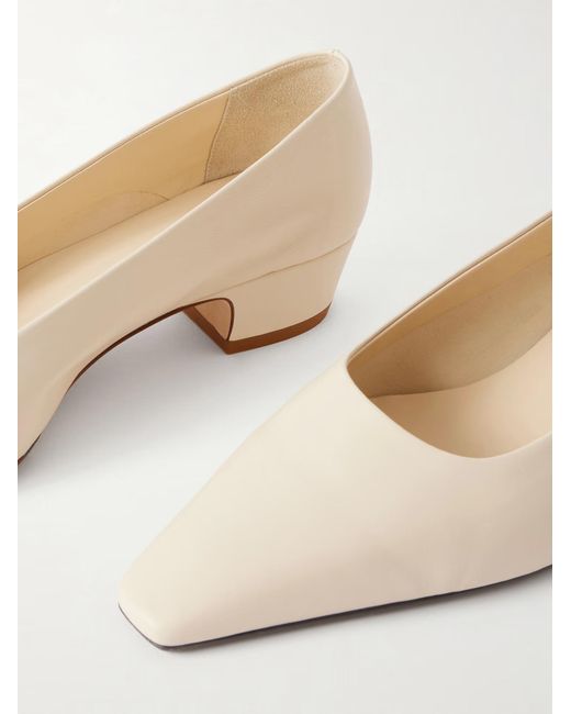 Aeyde Natural Solid Leather Pumps