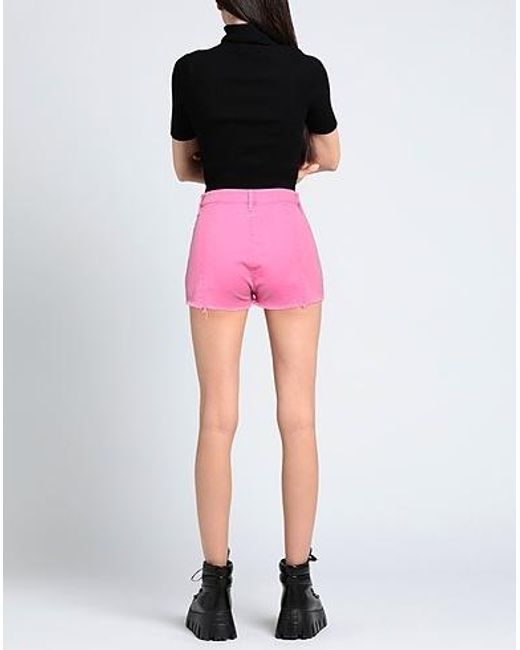MM6 by Maison Margiela Pink Colorful Denim Hot Pants