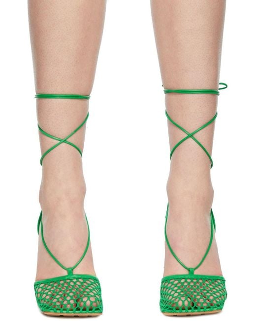Bottega Veneta Green Stretch Sandals
