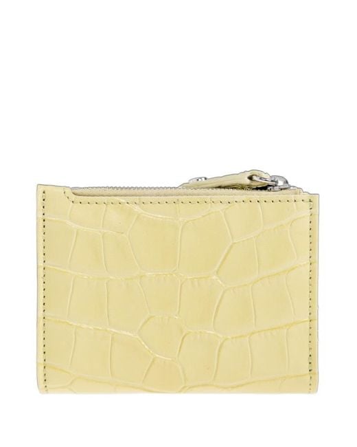 Vivienne Westwood Metallic Embossed Zip Wallet