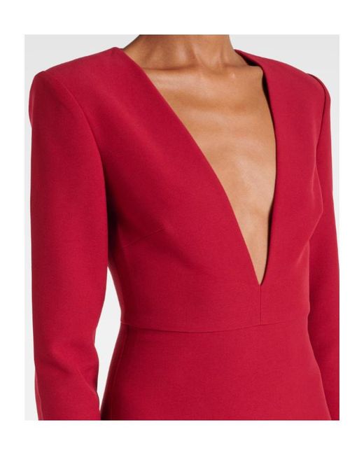Roland Mouret Red Crêpe Gown