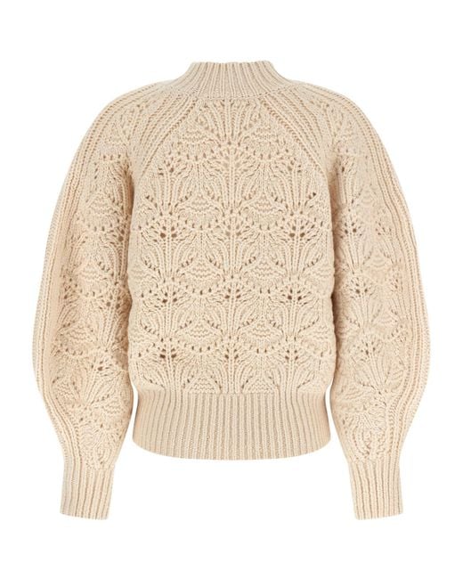 Zimmermann Natural Hypnotic Cable Knit Sweater