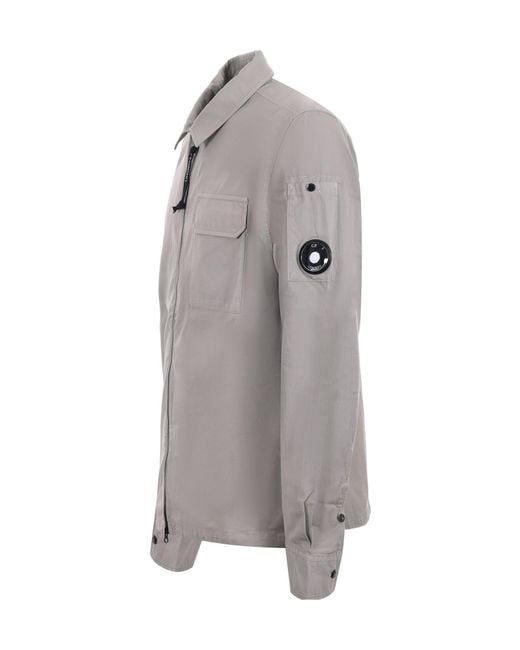 C P Company Gray Zip Pocket Jacket for men