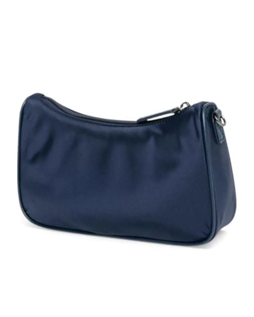 Emporio Armani Blue Zippered Shoulder Bag for men