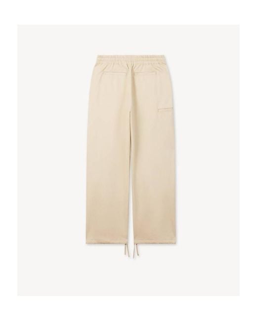 KENZO Natural Loose Fit Elastic-Waist Pants for men