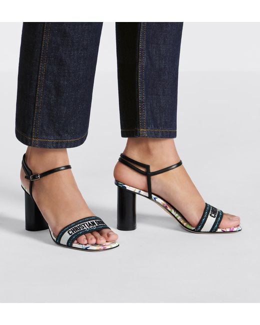Dior Metallic Dway Heeled Sandal