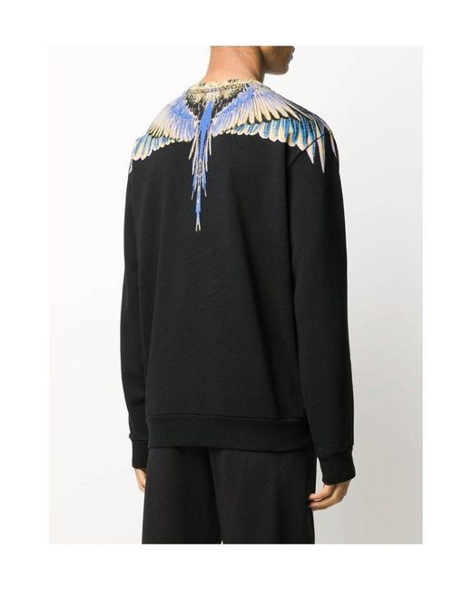 Marcelo Burlon Black Wings Sweatshirt for men