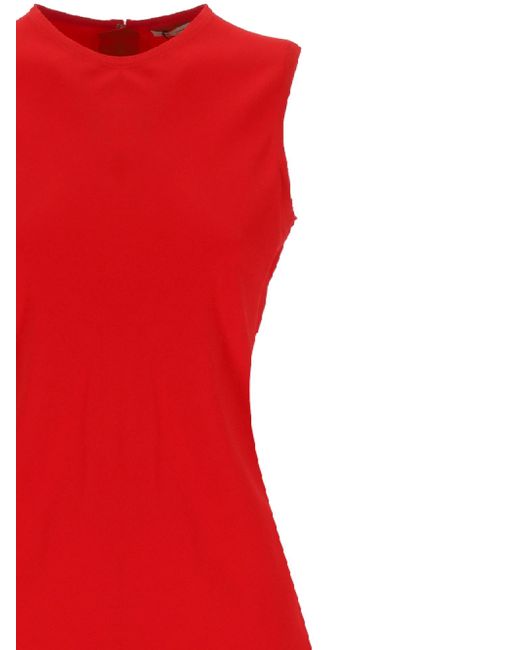 AMI Red Straight Short Dress