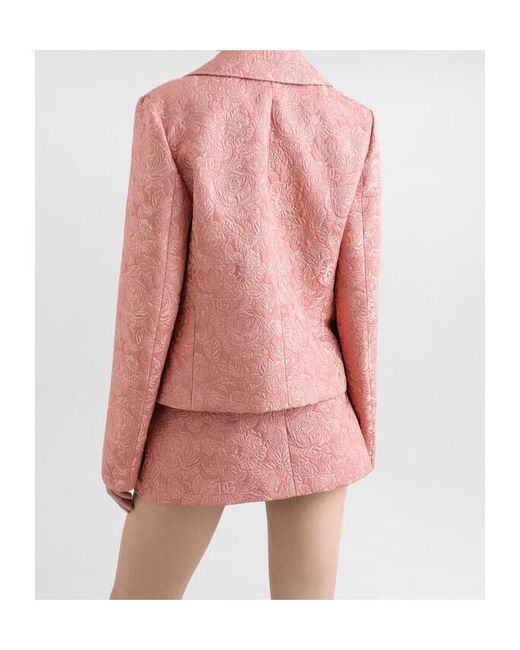 Dolce & Gabbana Pink Jacquard Jacket