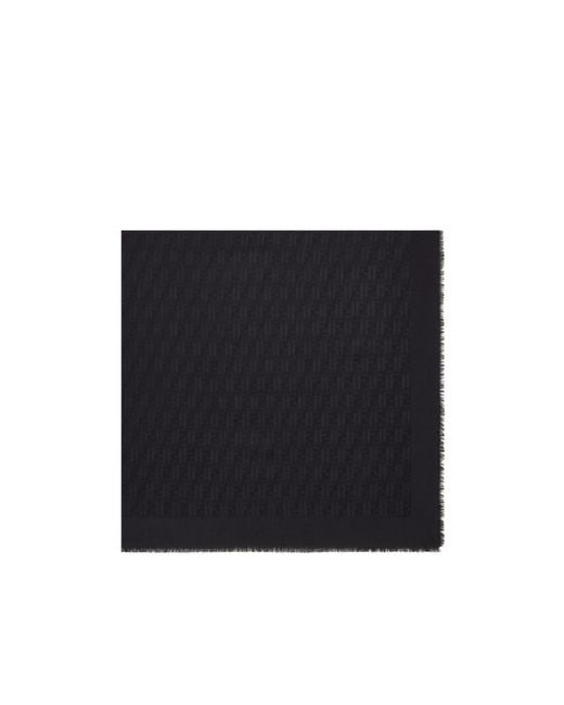 Fendi Black Ff Shawl